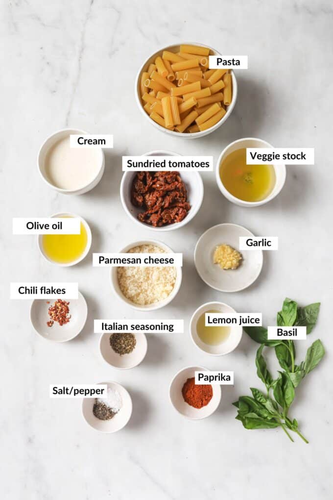 ingredients to make marry me pasta