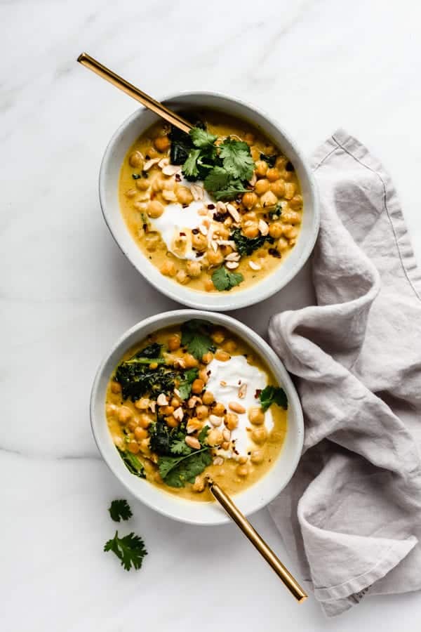 Coconut Chickpea Curry (30 minute recipe!)