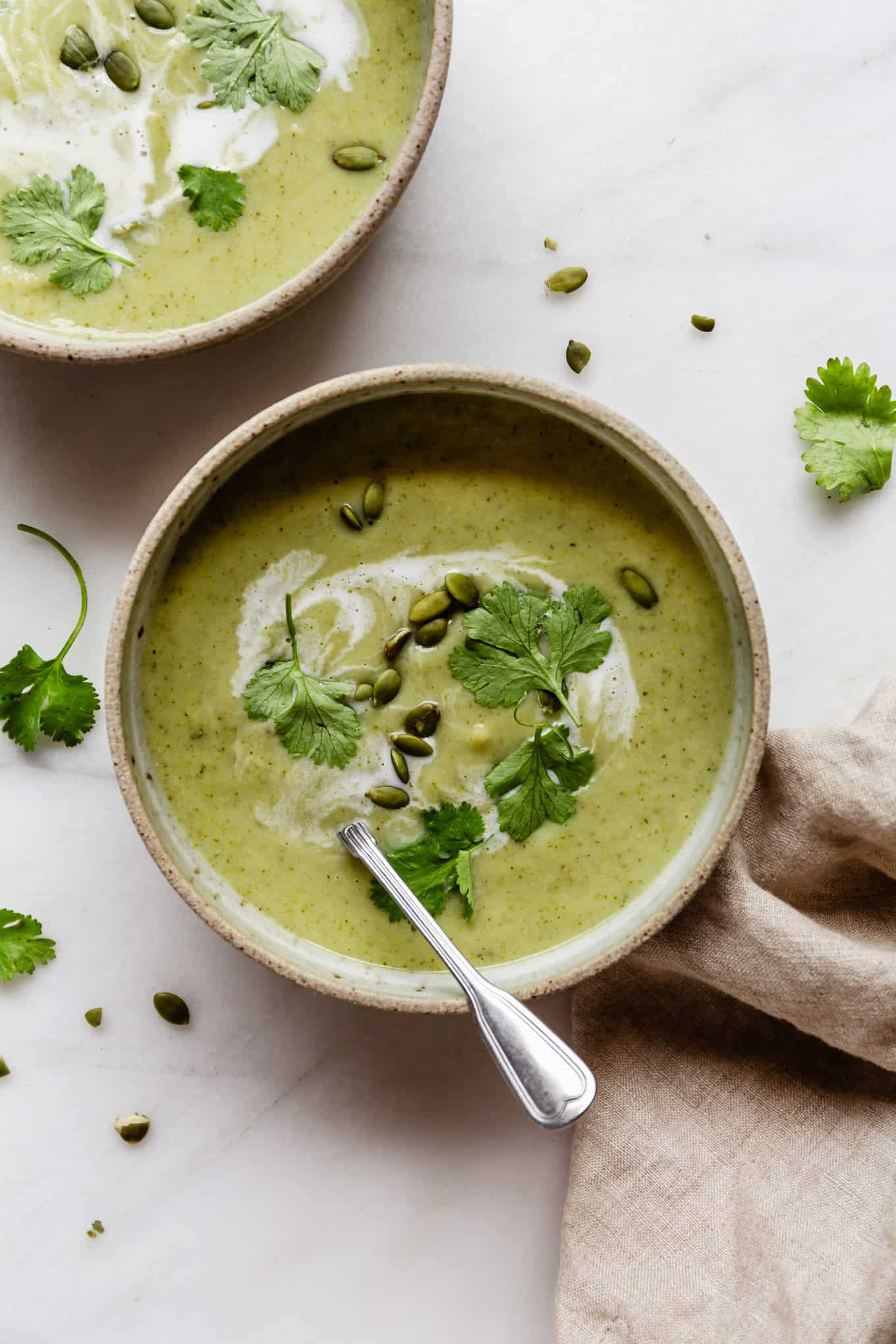 Roasted Broccoli Cauliflower Soup (6 parts!)